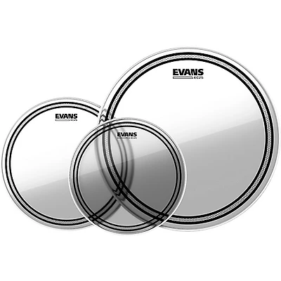 EVANS EC2 SST Clear Drum Head Pack