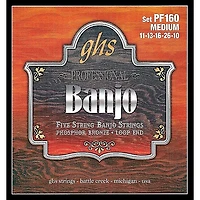 GHS Phosphor Bronze 5-String Banjo Strings Medium
