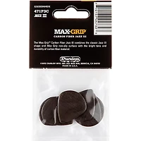 Dunlop Max Grip Jazz III Carbon Fiber Guitar Picks - 6 Pack