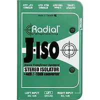 Radial Engineering J-ISO Jensen Transformer Equipped Stereo Isolator +4dB to -10dB Converter