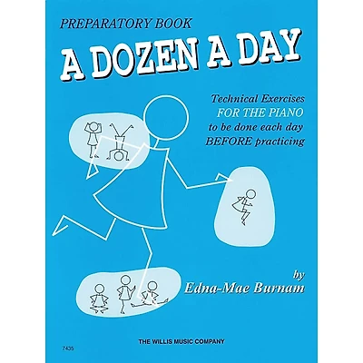 Hal Leonard A Dozen A Day Preparatory Book Technical Exercises For Piano (Blue cover)