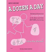Hal Leonard A Dozen A Day Mini Book Technical Exercises For The Piano (Pink cover)