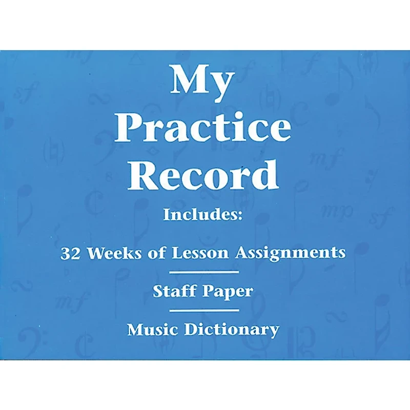 Hal Leonard My Practice Record Book - Includes 32 weeks of lesson assignments and a music dictionary