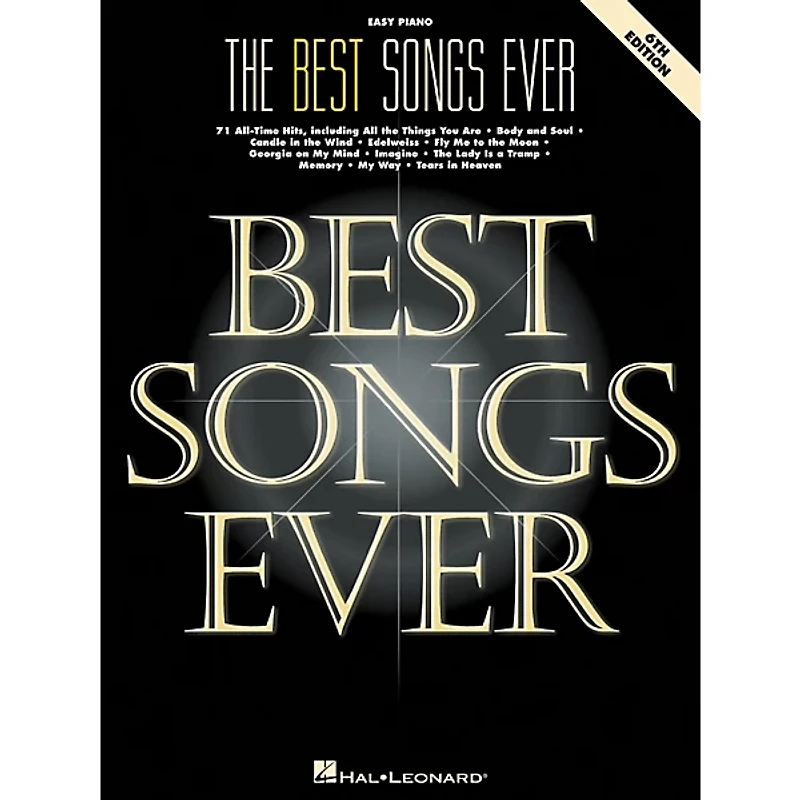 Hal Leonard Best Songs Ever For Easy Piano 6th Edition