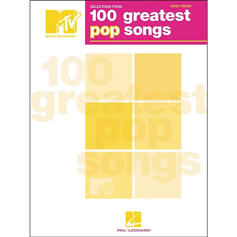 Hal Leonard TV's 100 Greatest Pop Songs For Easy Piano