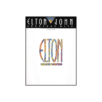 Hal Leonard Elton John Greatest Hits For Easy Piano