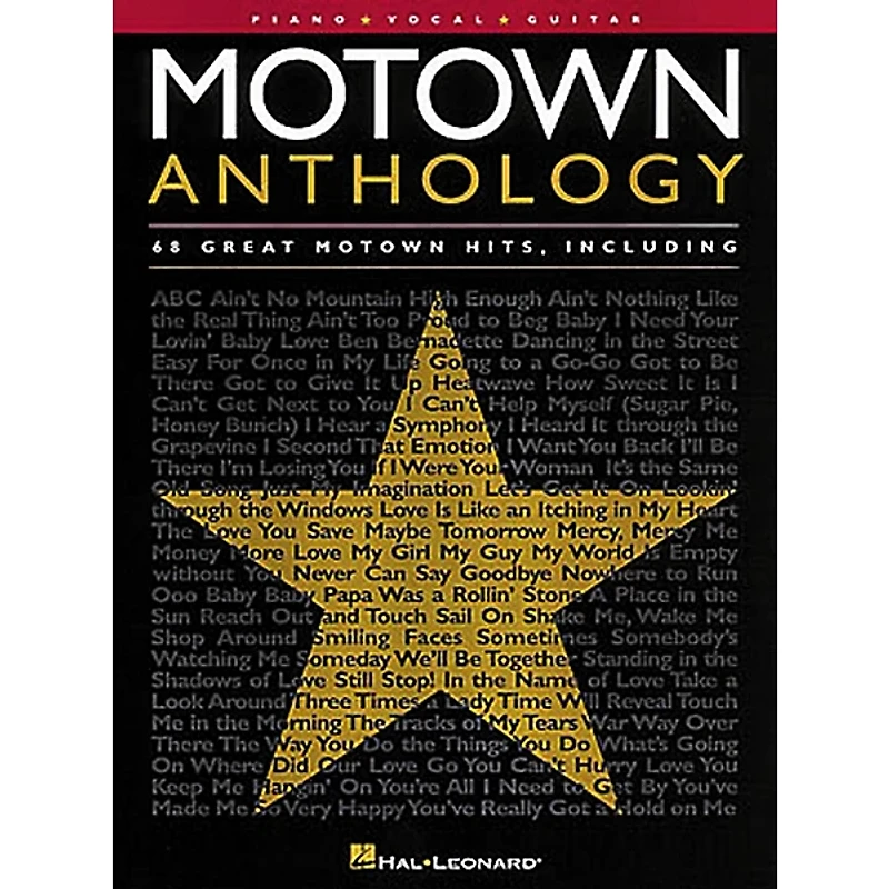 Hal Leonard Motown Anthology Piano, Vocal, Guitar Songbook