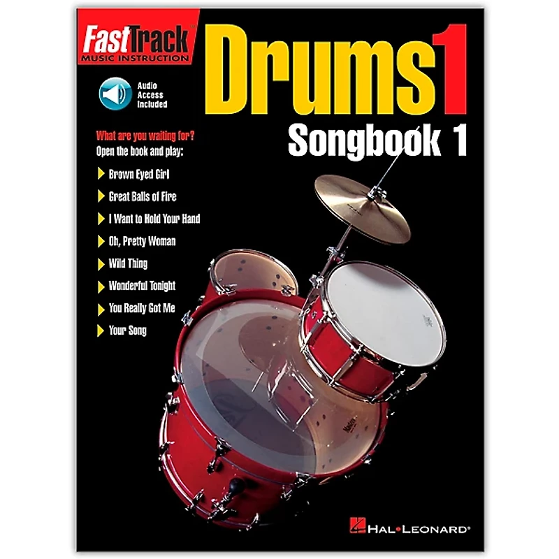 Hal Leonard FastTrack Drums1 Songbook 1 (Book/Online Audio)