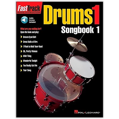 Hal Leonard FastTrack Drums1 Songbook 1 (Book/Online Audio)