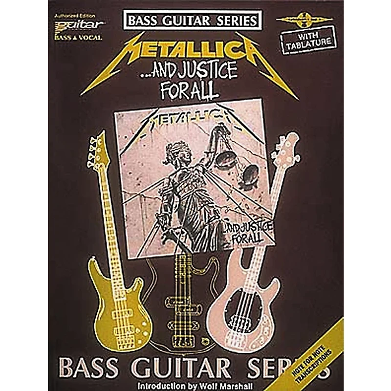 Hal Leonard Metallica...And Justice for All Bass Guitar Tab Book