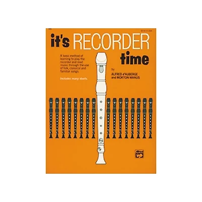 Alfred It's Recorder Time Book