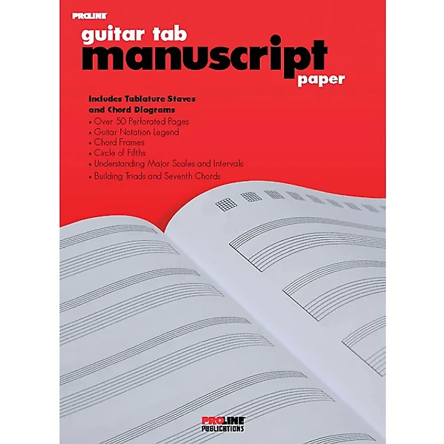 Proline Guitar Tab Manuscript Paper