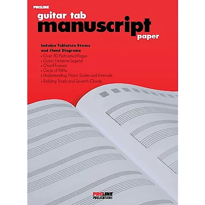 Proline Guitar Tab Manuscript Paper