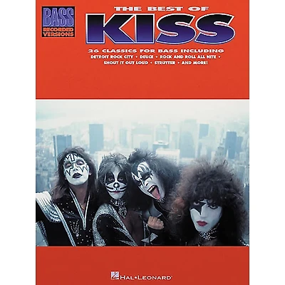 Hal Leonard The Best of Kiss Bass Guitar Tab Songbook