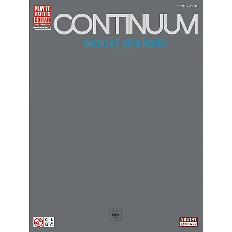 Hal Leonard John Mayer Continuum Guitar Tab Songbook