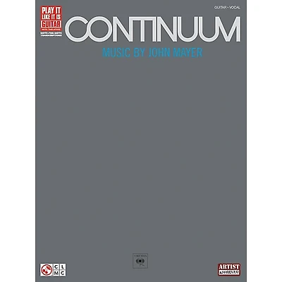 Hal Leonard John Mayer Continuum Guitar Tab Songbook