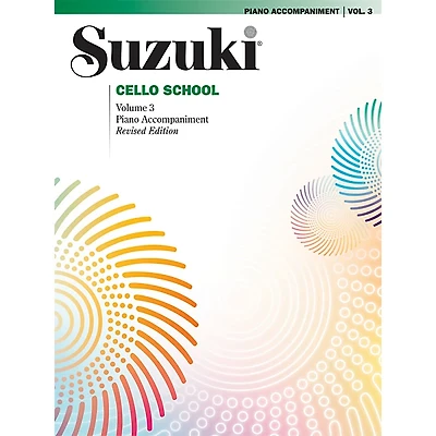 Alfred Suzuki Cello School Piano Accompaniment Volume 3 Book