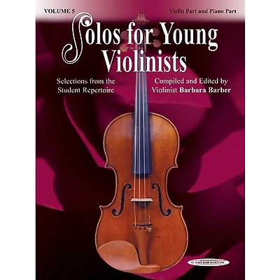 Alfred Solos for Young Violinists Violin Part and Accompaniment Vol. 5 (Book)