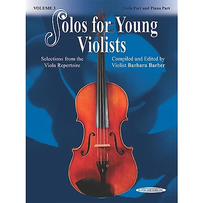 Alfred Solos for Young Violists Vol. 3 (Book)