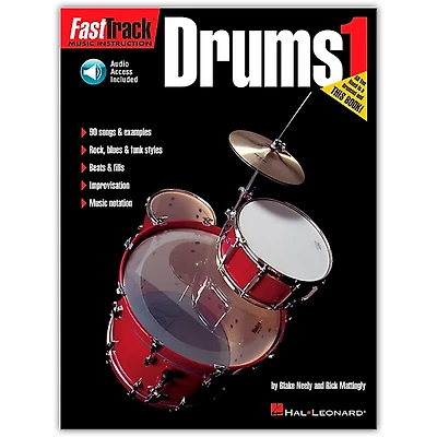 Hal Leonard FastTrack Drum Method 1 (Book/Online Audio)