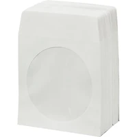 BK Media CD & DVD Paper Sleeves With Window 100-Pack