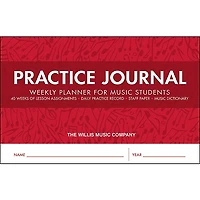 Willis Music Practice Journal - Weekly Planner for Music Students