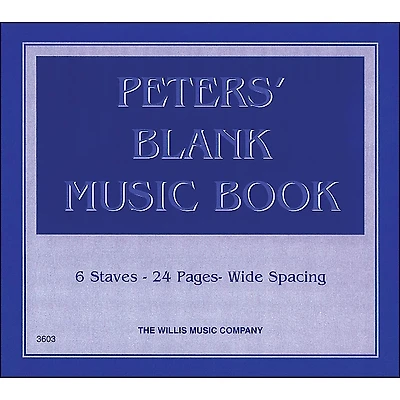 Willis Music Peters' Blank Music Book 1
