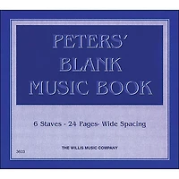 Willis Music Peters' Blank Music Book 1