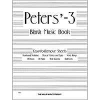 Willis Music Peters' Blank Manuscript Book 3