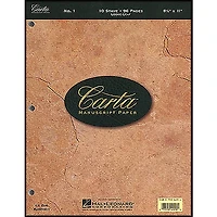 Hal Leonard Carta Manuscript Paper # 1 - Looseleaf, 8.5 X 11, 96 Pages, 10 Stave