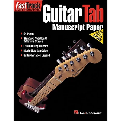 Hal Leonard FastTrack Guitar Tab Manuscript Paper