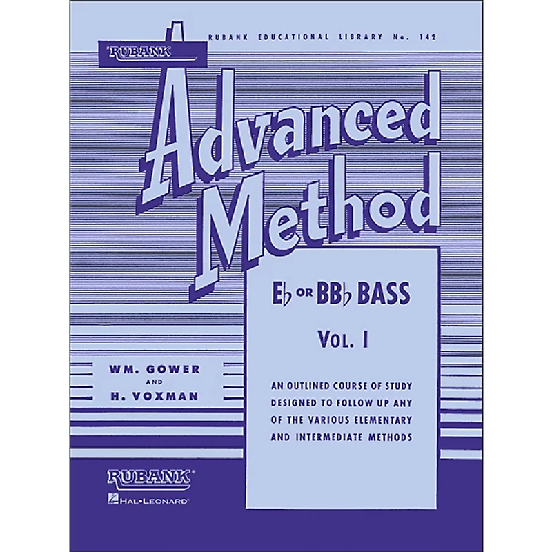 Hal Leonard Rubank Advanced Method for E Flat Or BB-Flat Bass Volume 1