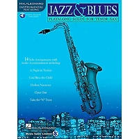 Hal Leonard Jazz And Blues Playalong Solos for Tenor Sax Book/Online Audio