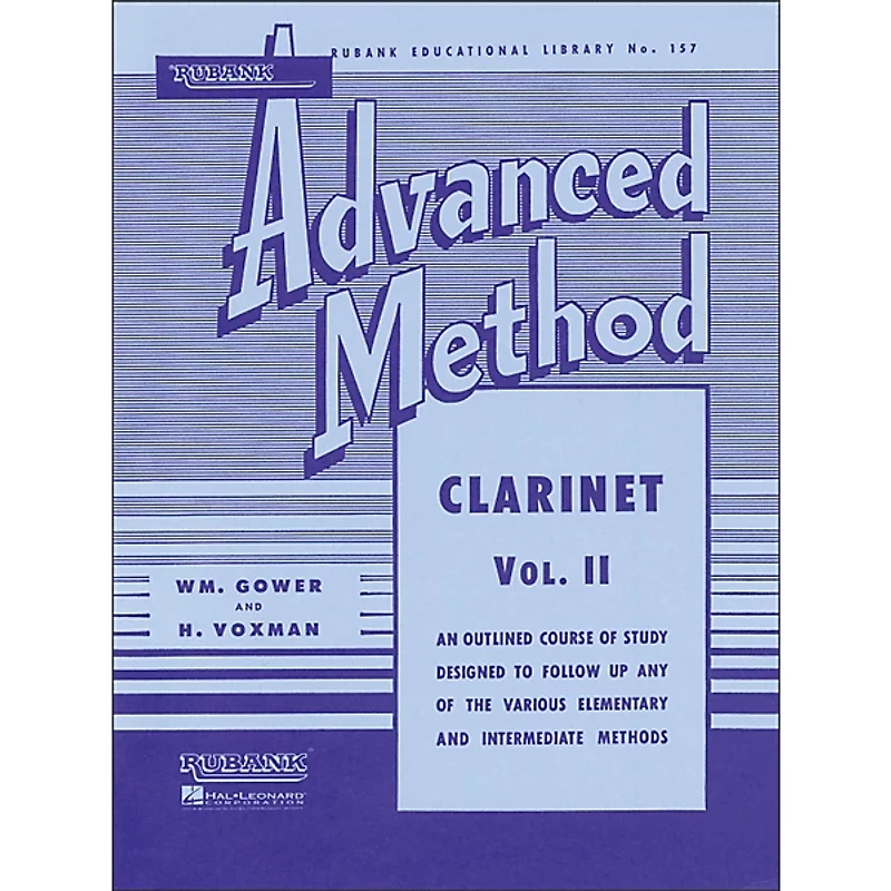 Hal Leonard Rubank Advanced Method for Clarinet Volume