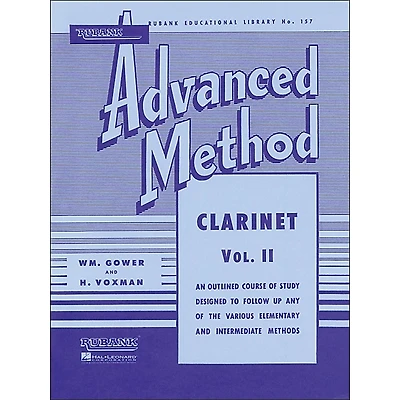 Hal Leonard Rubank Advanced Method for Clarinet Volume