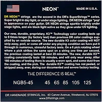 DR Strings NEON Hi-Def Bass SuperStrings Medium -String