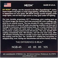 DR Strings NEON Hi-Def Green Bass SuperStrings Medium 4-String