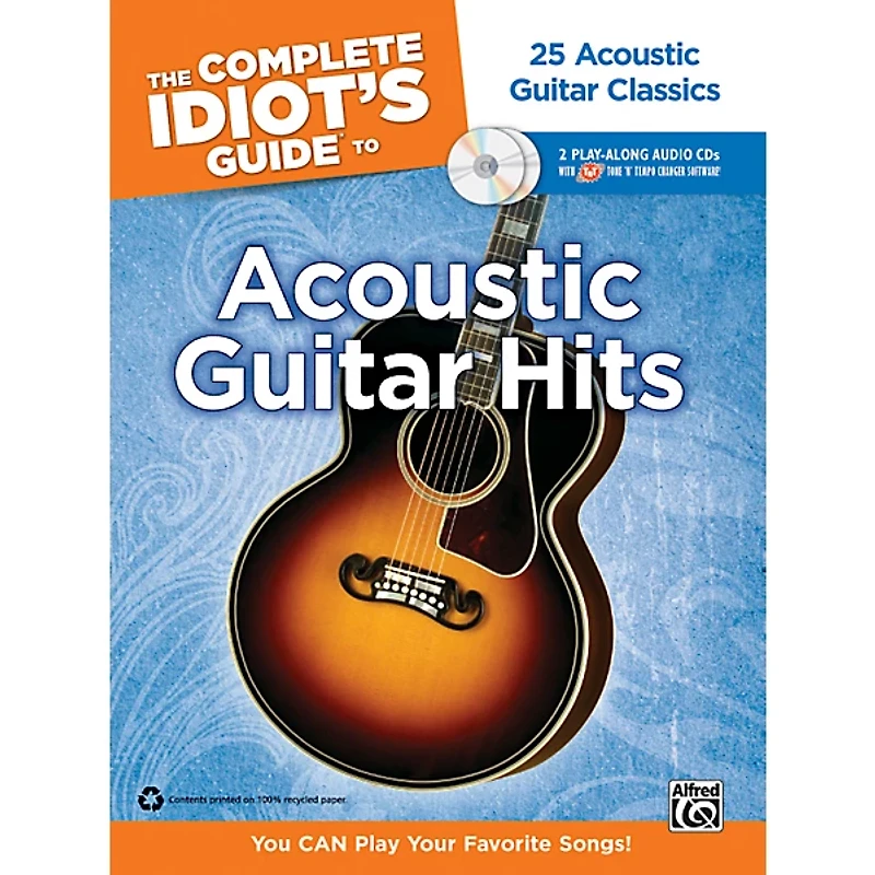 Alfred The Complete Idiot's Guide to Acoustic Guitar Hits Tab Book
