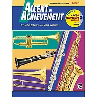 Alfred Accent on Achievement, Book 1 - Combined Percussion S.D. B.D. Access. & Mallet Percussion