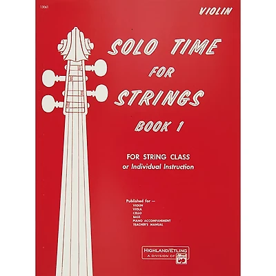 Alfred Solo Time for Strings Book 1 Violin