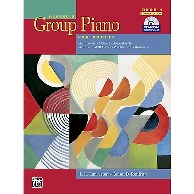 Alfred Alfred's Group Piano for Adults Student Book 1 (2nd Edition) Book 1 with CD-ROM
