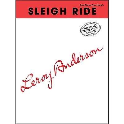 Alfred Sleigh Ride Late Intermediate Piano Duet