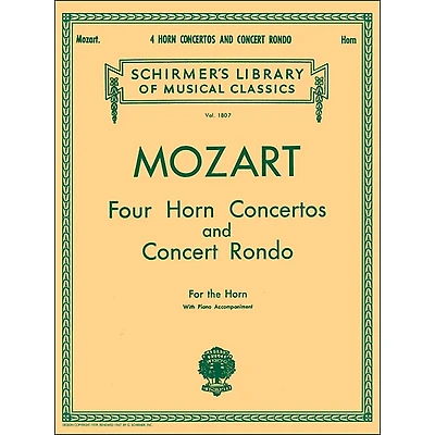 G. Schirmer Four Horn Concertos And Concert Rondo for The Horn with Piano Accompaniment