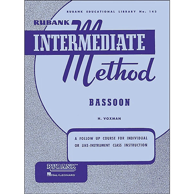 Hal Leonard Rubank Intermediate Methods - Bassoon