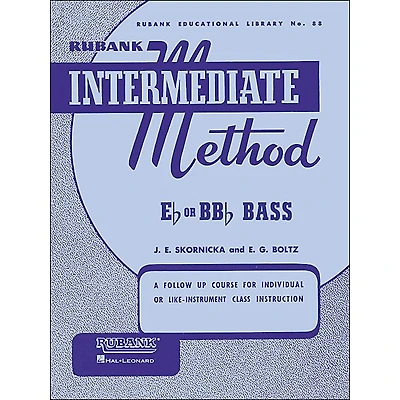 Hal Leonard Rubank Intermediate Method E Flat Or Bb Flat Bass