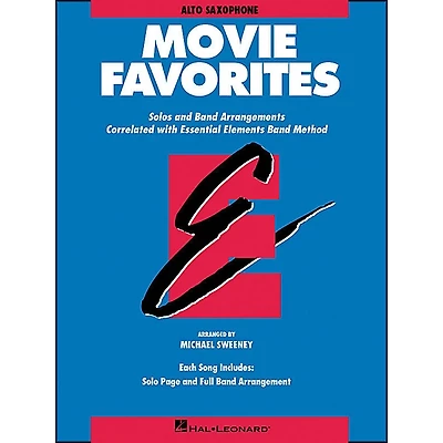 Hal Leonard Movie Favorites Alto Saxophone