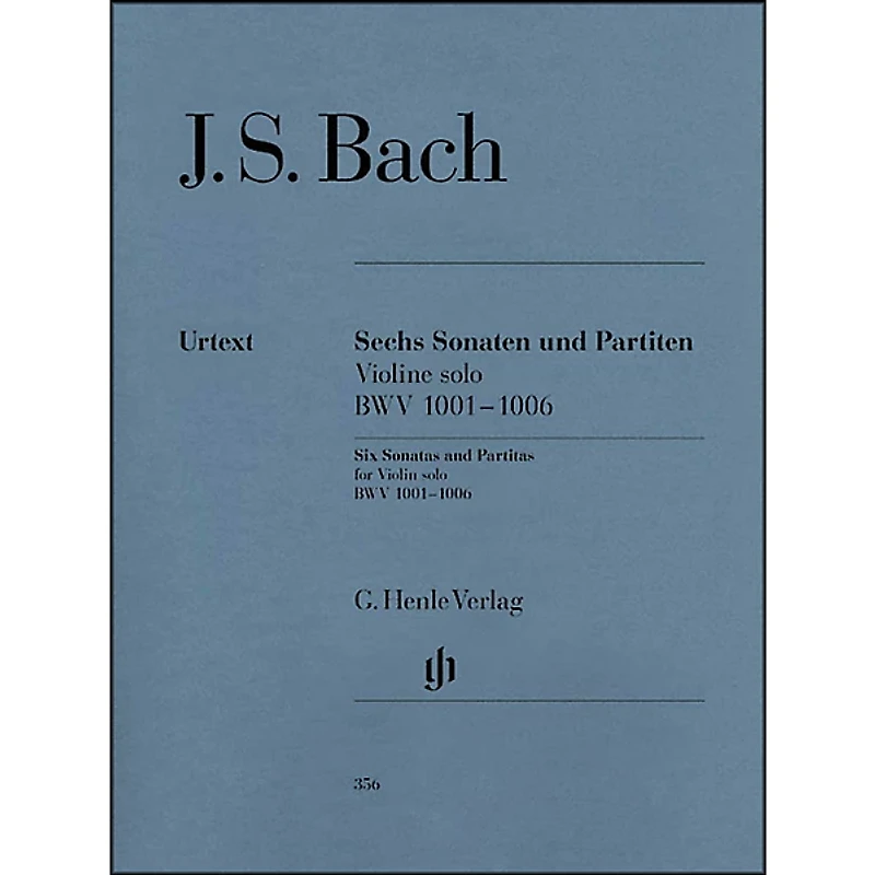 G. Henle Verlag 6 Sonatas And Partitas BWV 1001-1006 for Violin By Bach