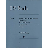 G. Henle Verlag 6 Sonatas And Partitas BWV 1001-1006 for Violin By Bach