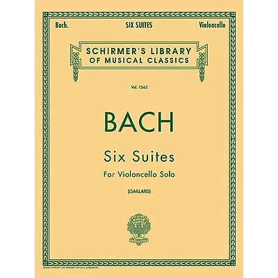 G. Schirmer 6 Suites for Unaccompanied Violoncello Bwv1007-1012 By Bach