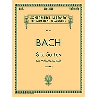G. Schirmer 6 Suites for Unaccompanied Violoncello Bwv1007-1012 By Bach
